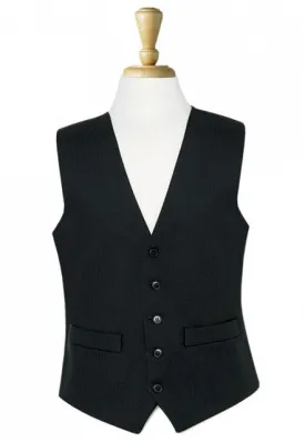 Black Herringbone Waistcoat - 1701