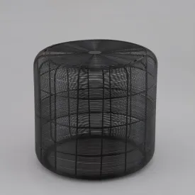 Black Trendy Iron Dome Shape Stool | Seating Chair For Indoor & Outdoor Space