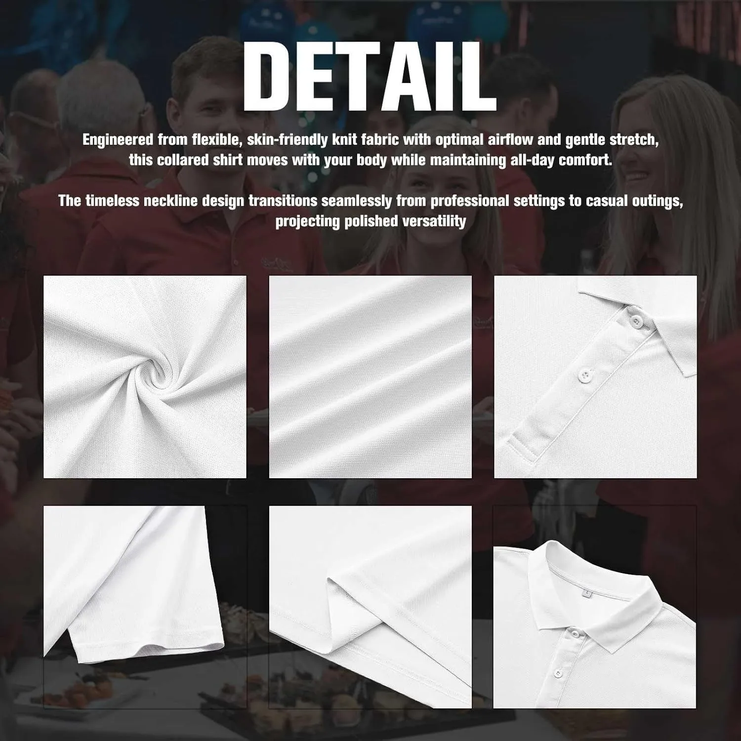 Custom Polo Shirts for Men Women Design Your Own Text/Logo/Photo Personalized Golf Company Work Polo Embroidered Print