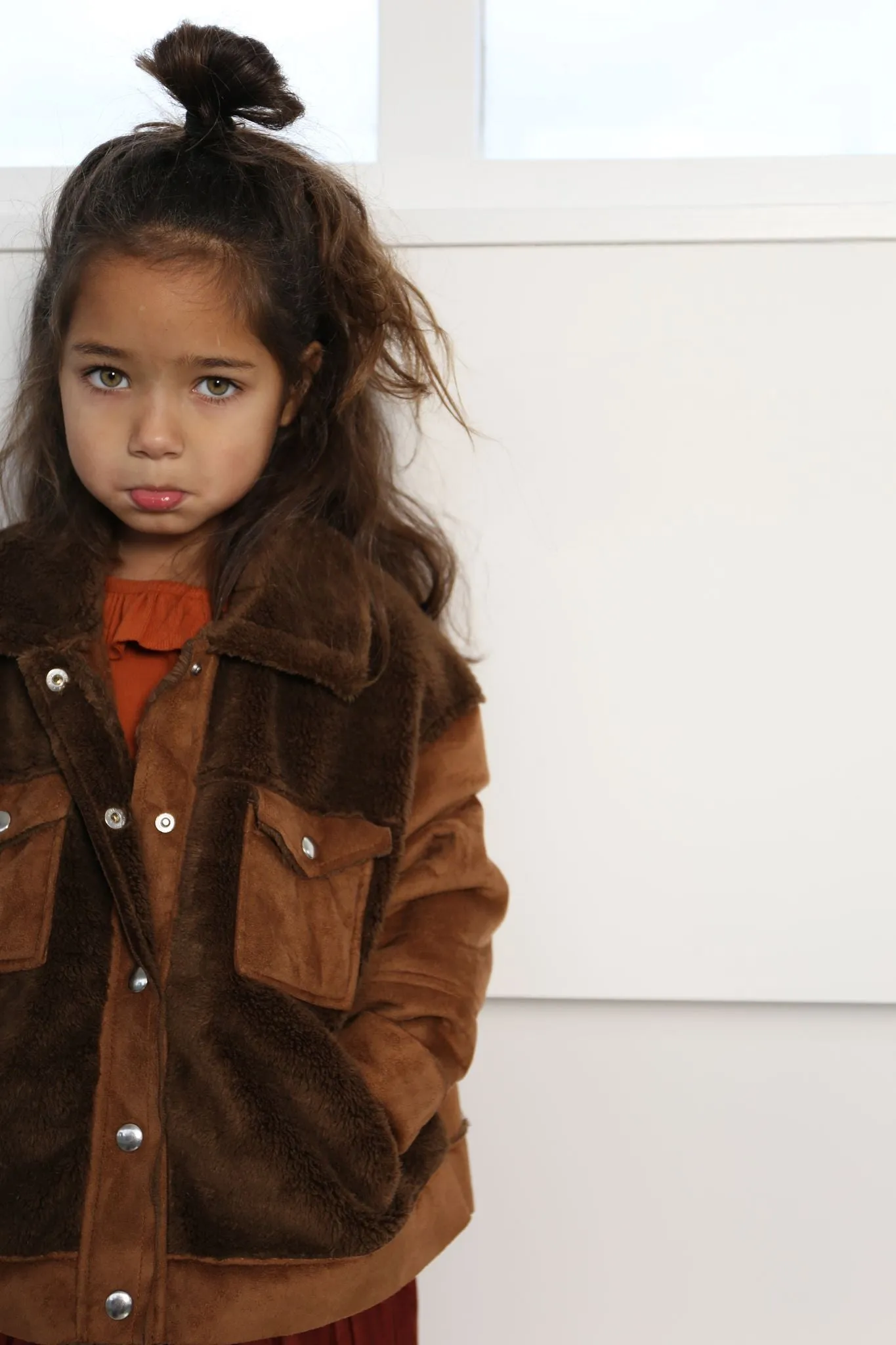 daily brat Neri teddy jacket toastie brown