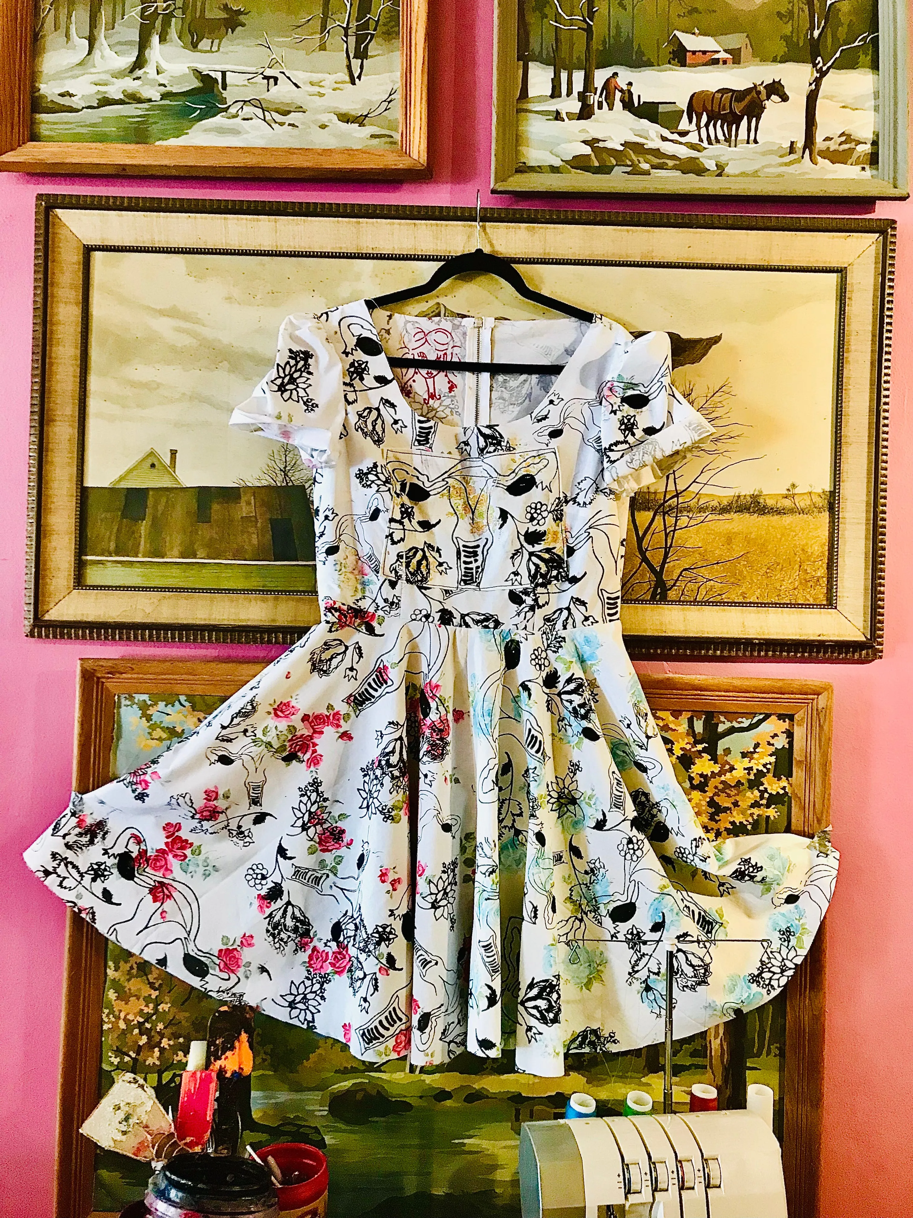 GroovyUterus UPcycled Bedsheet Dress