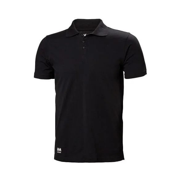 Mens Helly Hansen Manchester Polo Shirt in Classic Black - Premium Quality Casual Wear