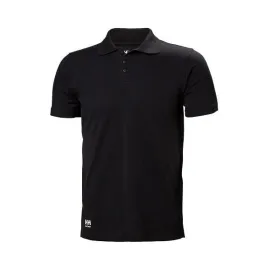 Mens Helly Hansen Manchester Polo Shirt in Classic Black - Premium Quality Casual Wear