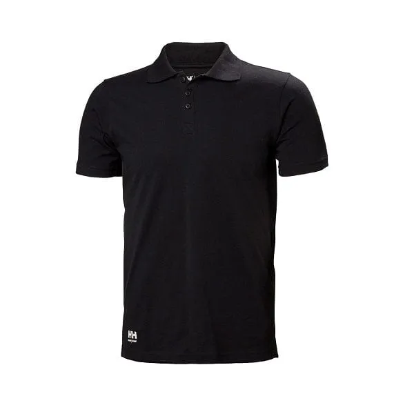 Mens Helly Hansen Manchester Polo Shirt in Classic Black - Premium Quality Casual Wear