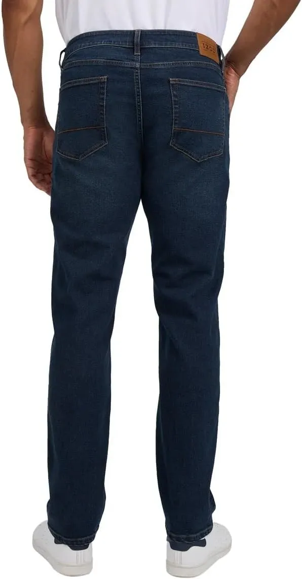 IZOD Mens Straight Fit Classic 5-Pocket Style Jean