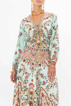 Lace Up Blouse in Weaving Worlds