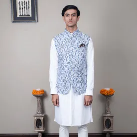 Omkar Printed Nehru Jacket