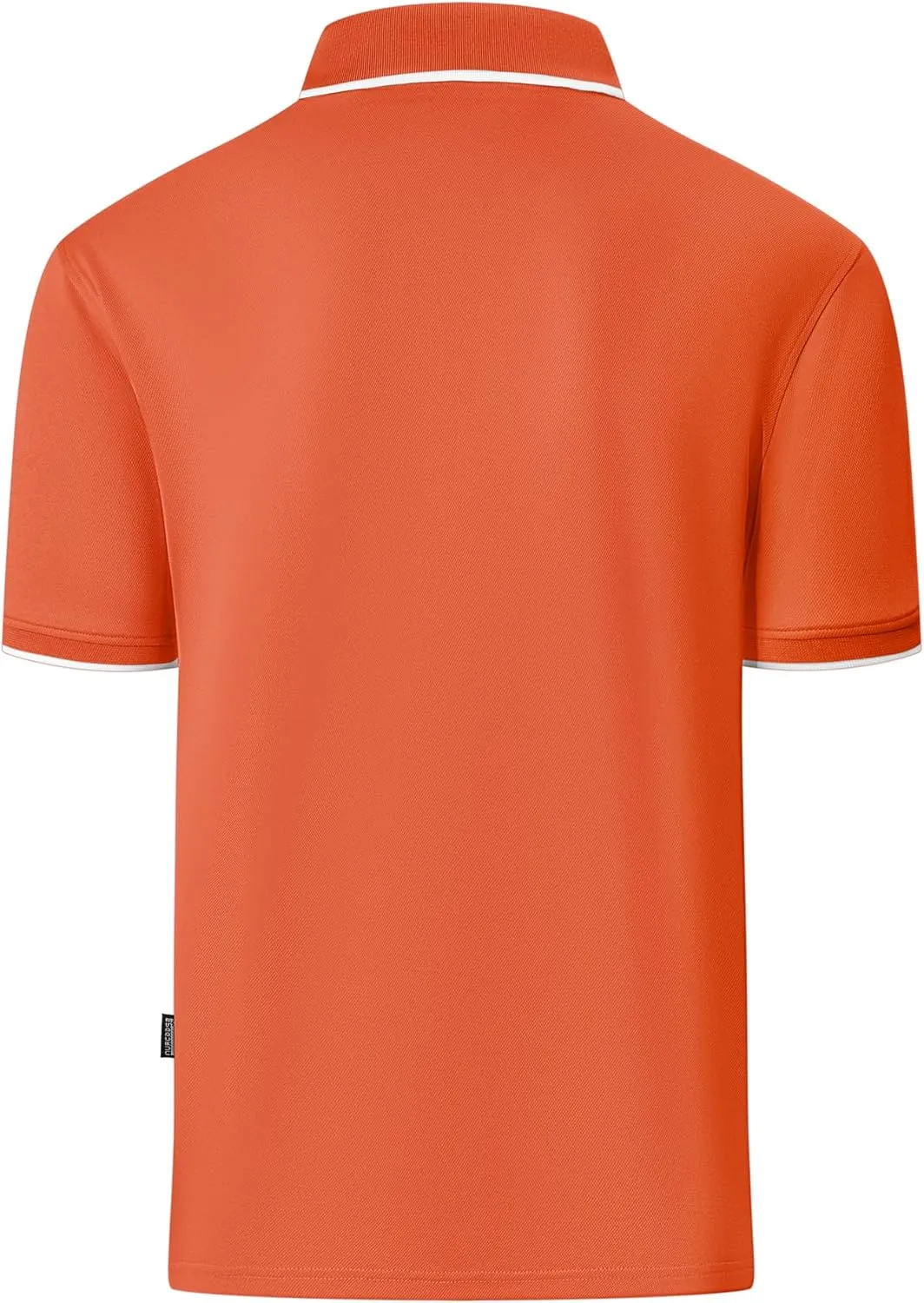 Polo Shirts for Men Zipper Moisture Wicking Golf Shirts Short Sleeve Casual Quarter Zip Polo T Shirt