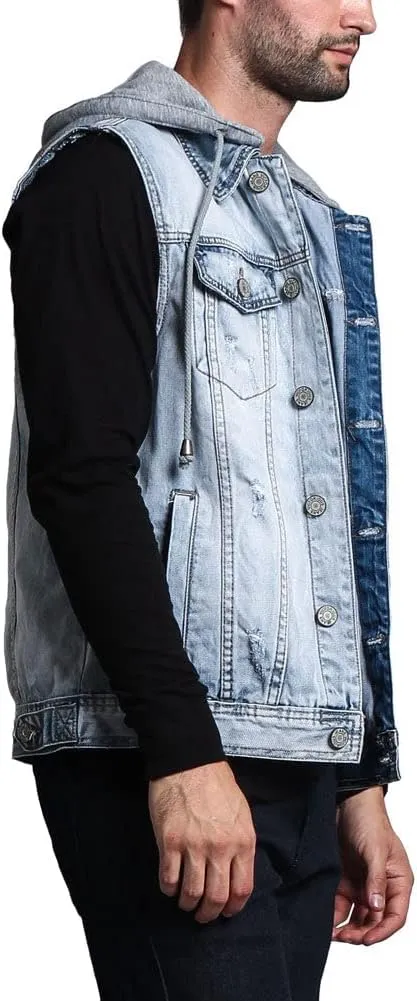 Rocker Denim Jean Vest Jacket