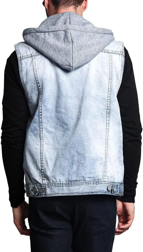 Rocker Denim Jean Vest Jacket