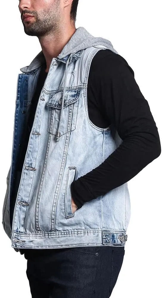 Rocker Denim Jean Vest Jacket