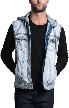 Rocker Denim Jean Vest Jacket
