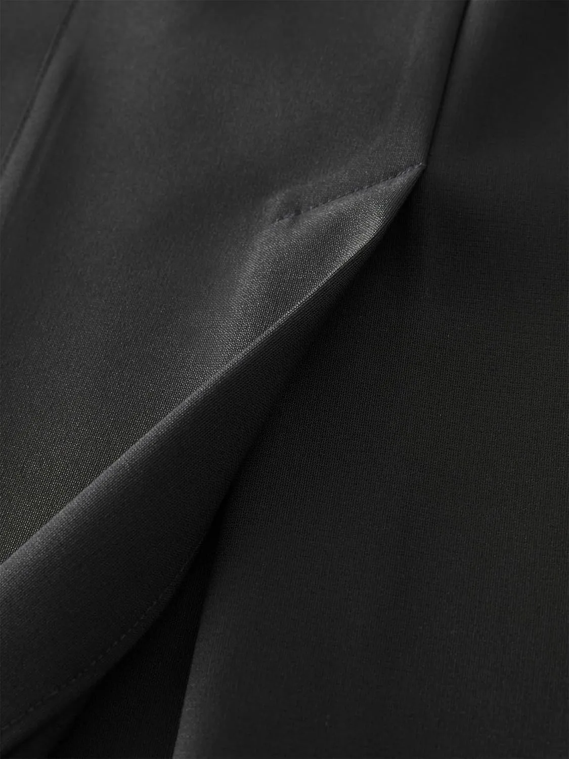 Women's Black Long Skirts Casual High Waist Back Slit Split Zipper Office Work Pencil Skirt